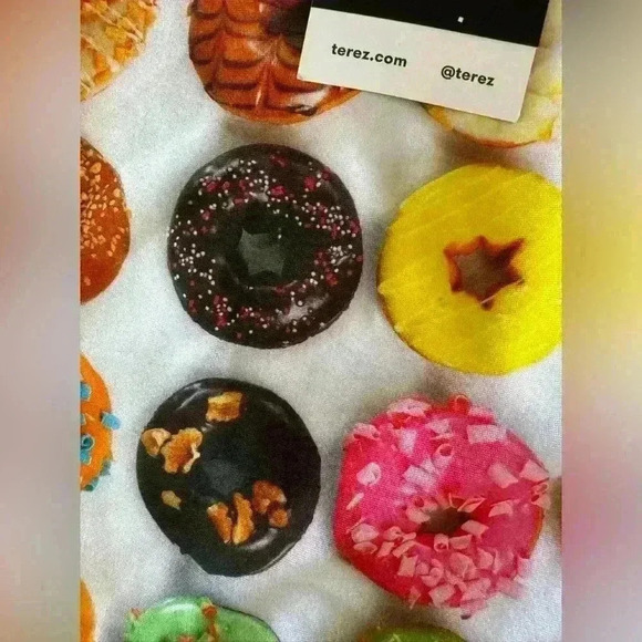 NWT~TEREZ New York Kids Girls Size L (14) Donut Print Slim Waistband Leggings 🍩 - Picture 6 of 9